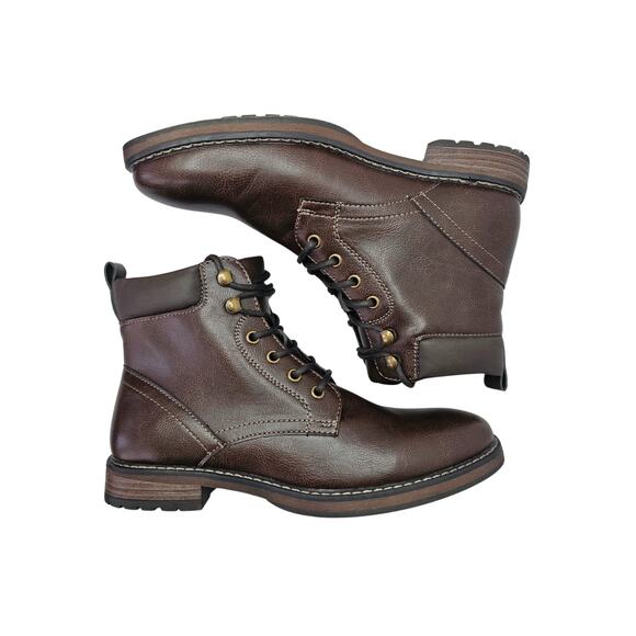 Club Room Men's Westin Lace-Up Boots Tan Size 9.5 M NWT - Picture 1 of 7
